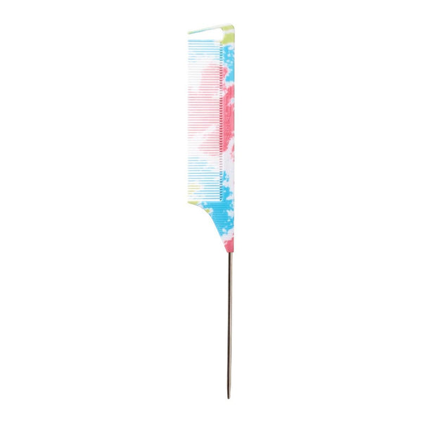 Red Red Tie-dye Parting Pin Tail Comb