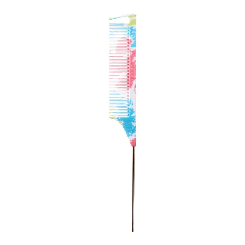 Red Red Tie-dye Parting Pin Tail Comb