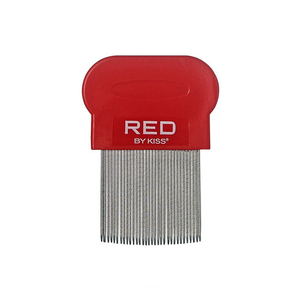 Red Metal Lice Comb