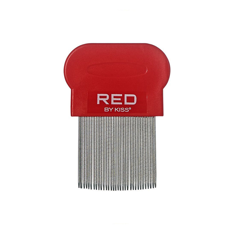 Red Metal Lice Comb