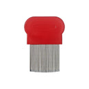 Red Metal Lice Comb