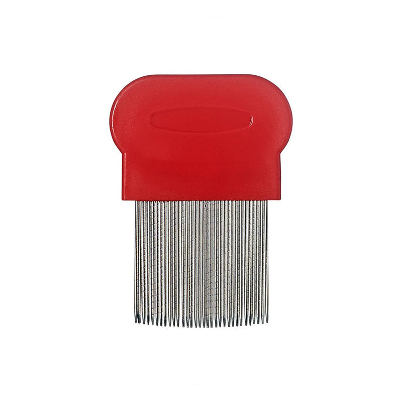 Red Metal Lice Comb