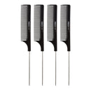 Red 12-pcs Pin Tail Comb - Black