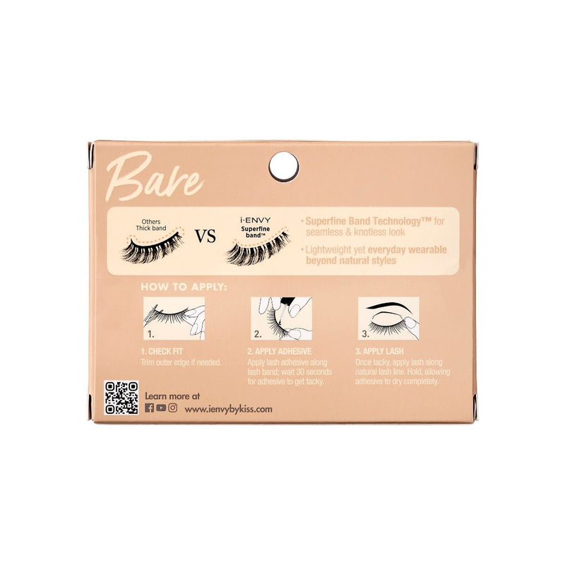 i-ENVY Beyond Natural Bare False Eyelashes Seamless & Kontless Finish