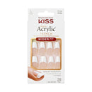 Kiss Salon Acrylic French 28 Nails Flexi-Fit