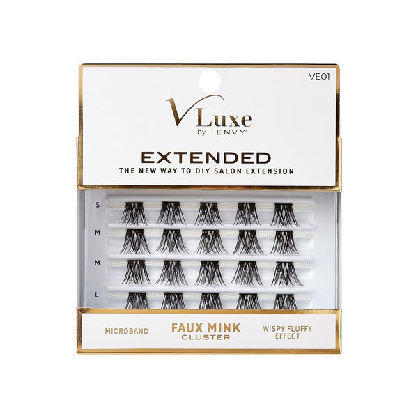 i-Envy V-luxe Extended Faux Mink Cluster Lashes