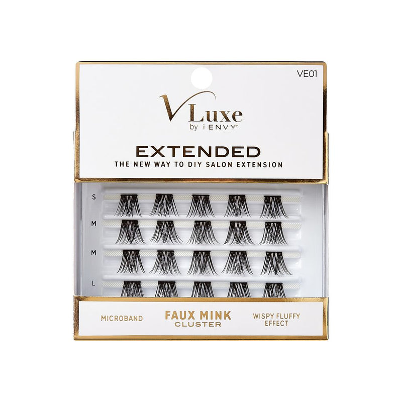 i-Envy V-luxe Extended Faux Mink Cluster Lashes