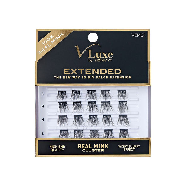 i-Envy V-luxe Extended Real Mink Cluster Lashes