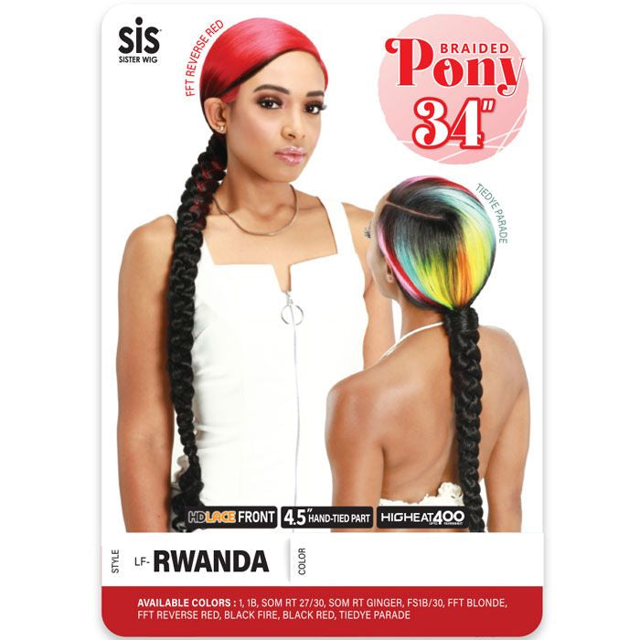 Zury Sis Braided Pony Hd Lace Front Wig - Lf-rwanda