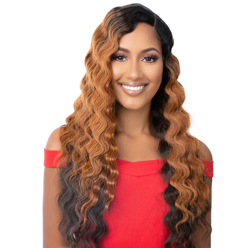 It's A Wig Premium Synthetic Lace Front Wig - Hd Lace Crimped Hair 8