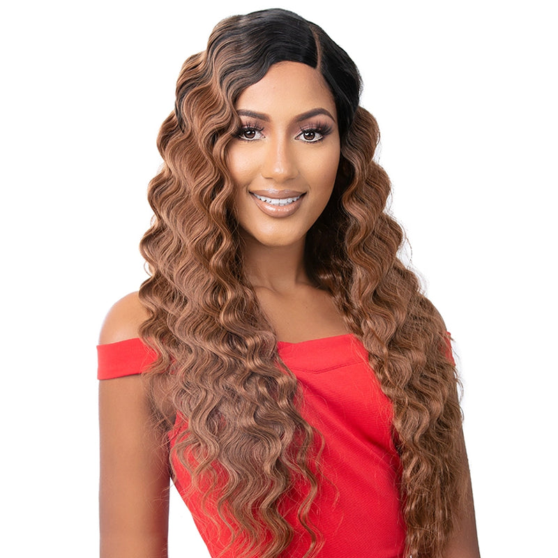 It's A Wig Premium Synthetic Lace Front Wig - Hd Lace Crimped Hair 8