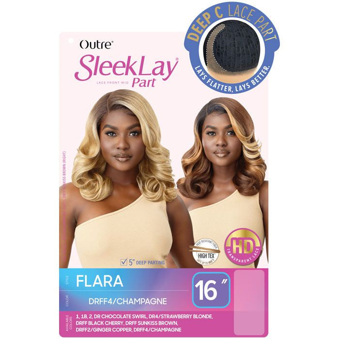 Outre Sleeklay Part Deep-c Hd Lace Front Wig - Flara