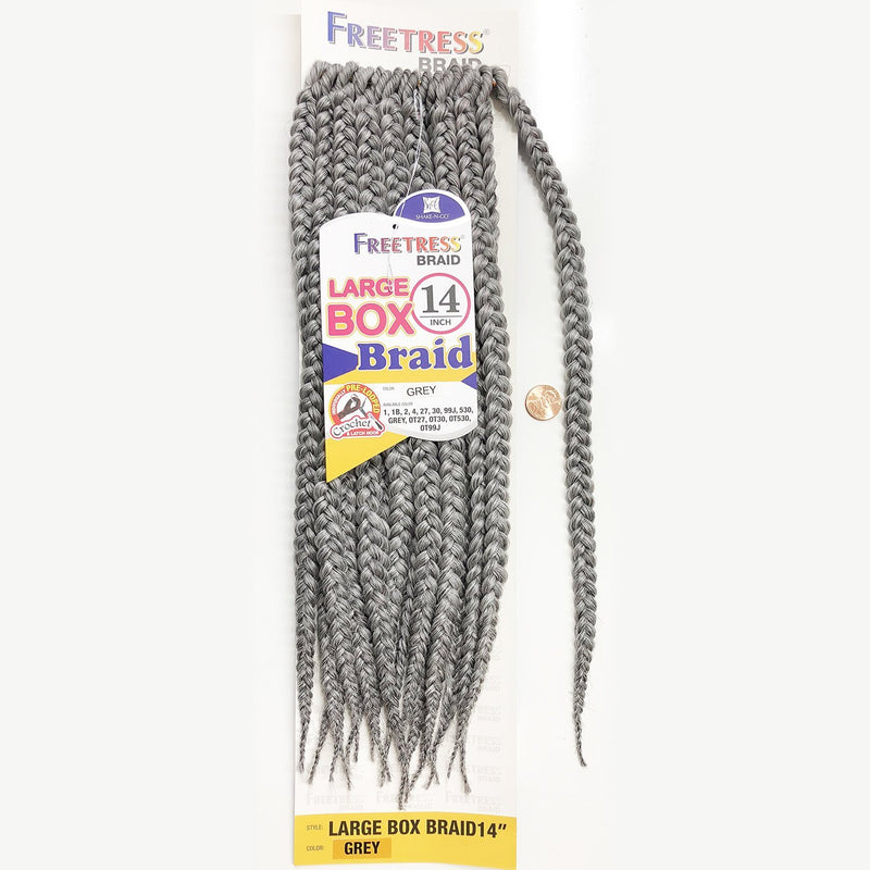 Large Box Braids 14" - Freetress Bulk Crochet Braiding Hair Extension