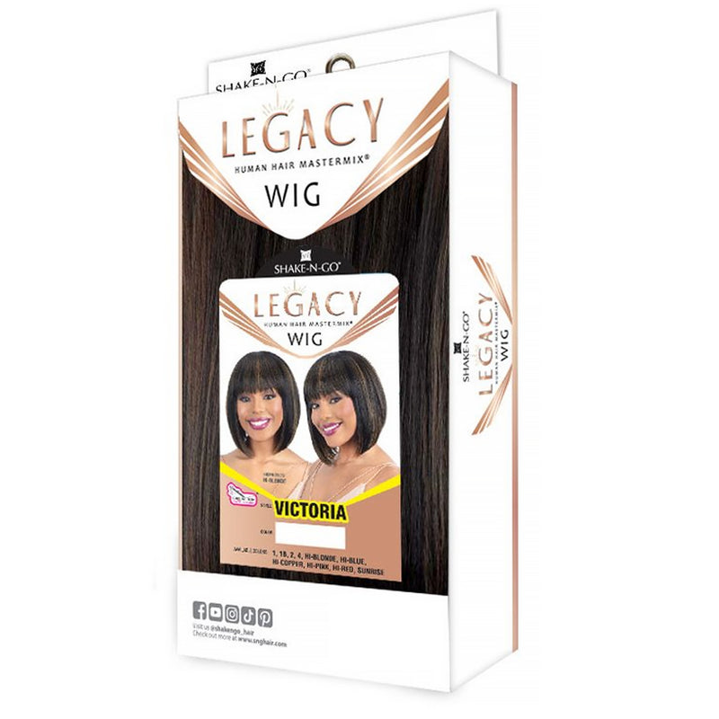 Shake N Go Legacy Human Hair Blend Wig - Victoria