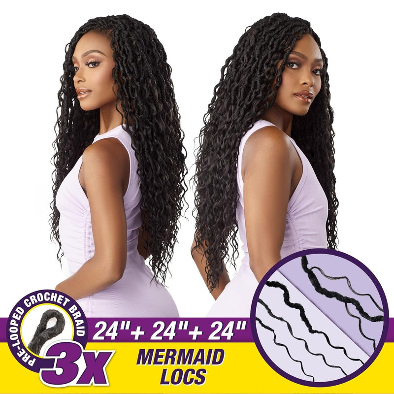 Sensationnel Lulutress Pre-looped 3x Mermaid Locs 24"