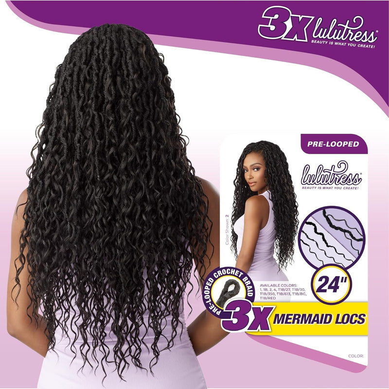 Sensationnel Lulutress Pre-looped 3x Mermaid Locs 24"