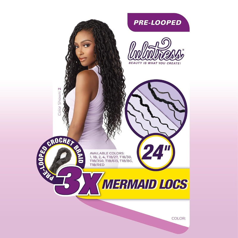 Sensationnel Lulutress Pre-looped 3x Mermaid Locs 24"