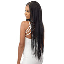 Outre Pre-braided Synthetic Hd 4"x4" Lace Front Wig - Middle Part Feed-in Box Braids 36