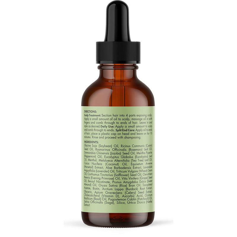 Mielle Rosemary Mint Scalp & Hair Strengthening Oil 2 oz