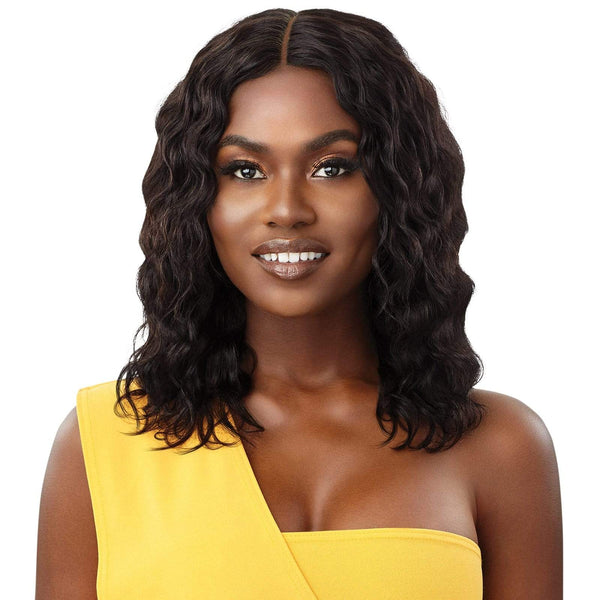 Outre The Daily Unprocessed Human Hair Lace Part Wig - Wet & Wavy Natural Wave 16