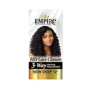 Sensationnel Human Hair Empire 3-way Parting Lace Closure - New Deep 12"