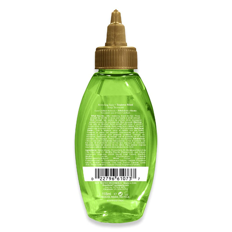 OGX Refreshing Scalp + Teatree Mint Scalp Treatment 4oz