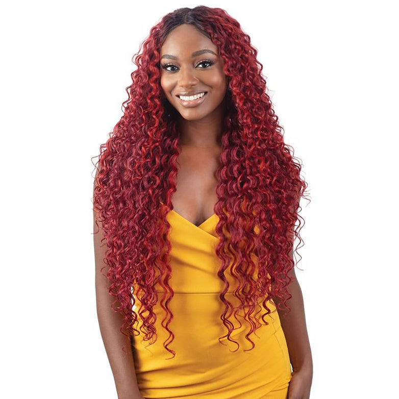 Shake-n-go Organique Synthetic Hair Hd Lace Front Wig - La Vida Curl 32"