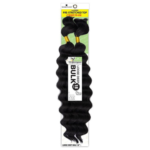 Shake-n-go Organique Human Hair Mastermix Braids - Loose Deep Bulk 18"