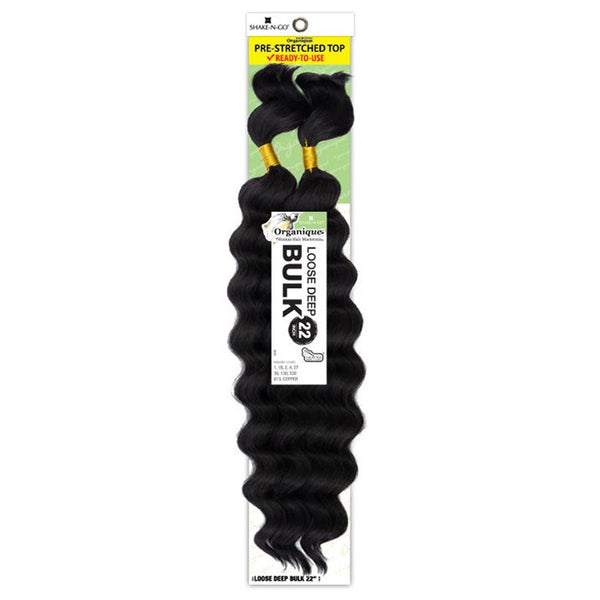 Shake-n-go Organique Human Hair Mastermix Braids - Loose Deep Bulk 22"