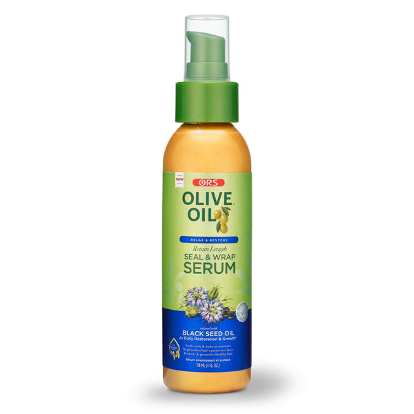 Ors Olive Oil Relax & Restore Retain Length Seal & Wrap Serum 4oz