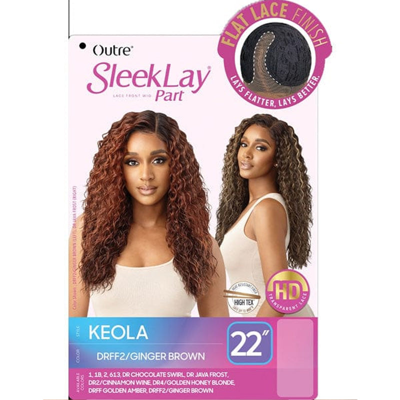 Outre Synthetic Sleek Lay Part Hd Transparent Lace Front Wig Keola