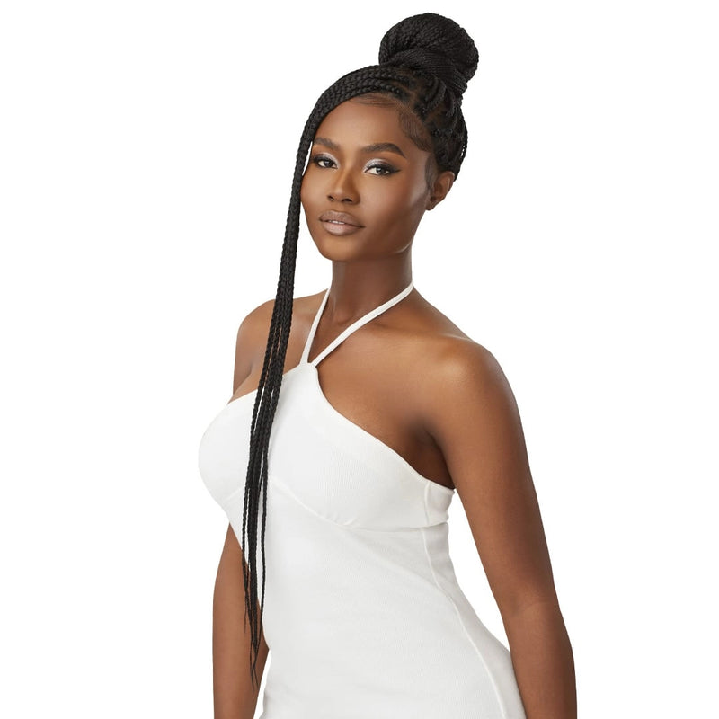 Outre Pre-braided 100% Fully Hand-tied Whole Lace Wig - Knotless Box Braids 36"