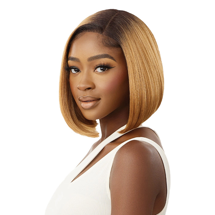 Outre Synthetic Sleeklay Part Hd Lace Front Wig - Peri