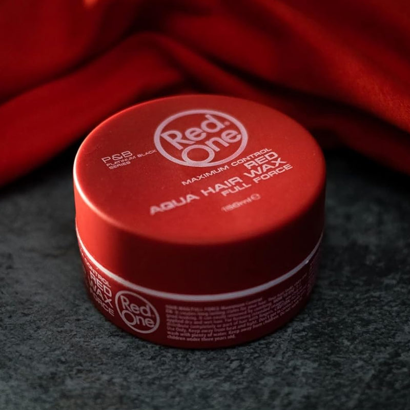 Red One Aqua Hair Wax Maximum Control 5oz