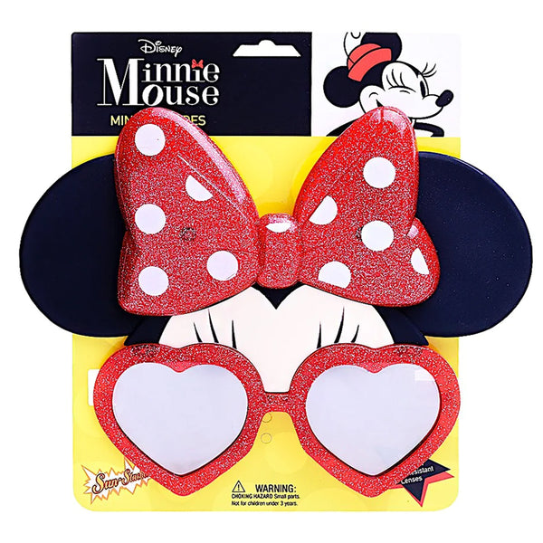 Sun Staches Red Glitter Minnie Mouse Sunglasses