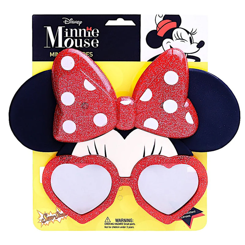 Sun Staches Red Glitter Minnie Mouse Sunglasses