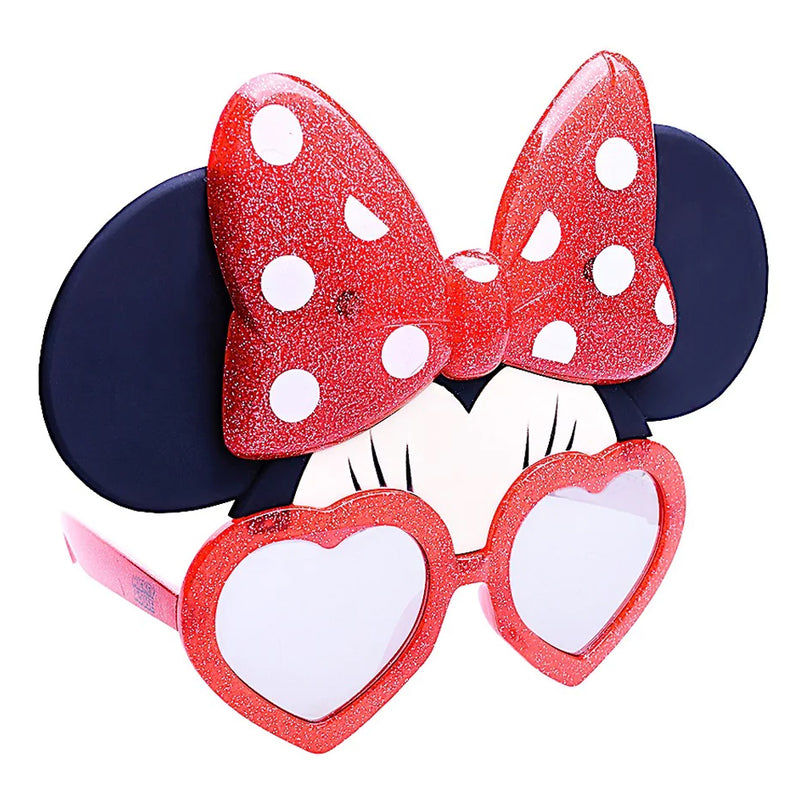 Sun Staches Red Glitter Minnie Mouse Sunglasses