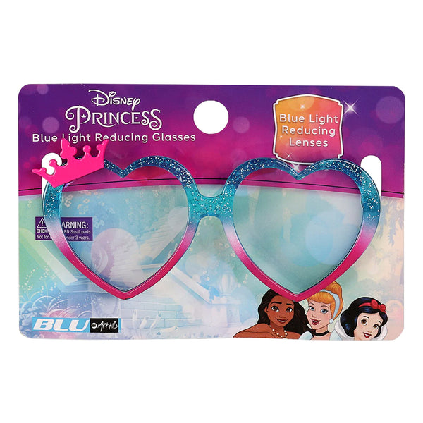 Sun Staches Disney Princess Heart Frame Blue Light Reducing Glasses