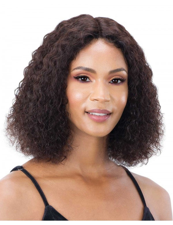 Mayde Beauty 100% Human Hair 5" Lace And Lace Front Wig - Sassy Deep