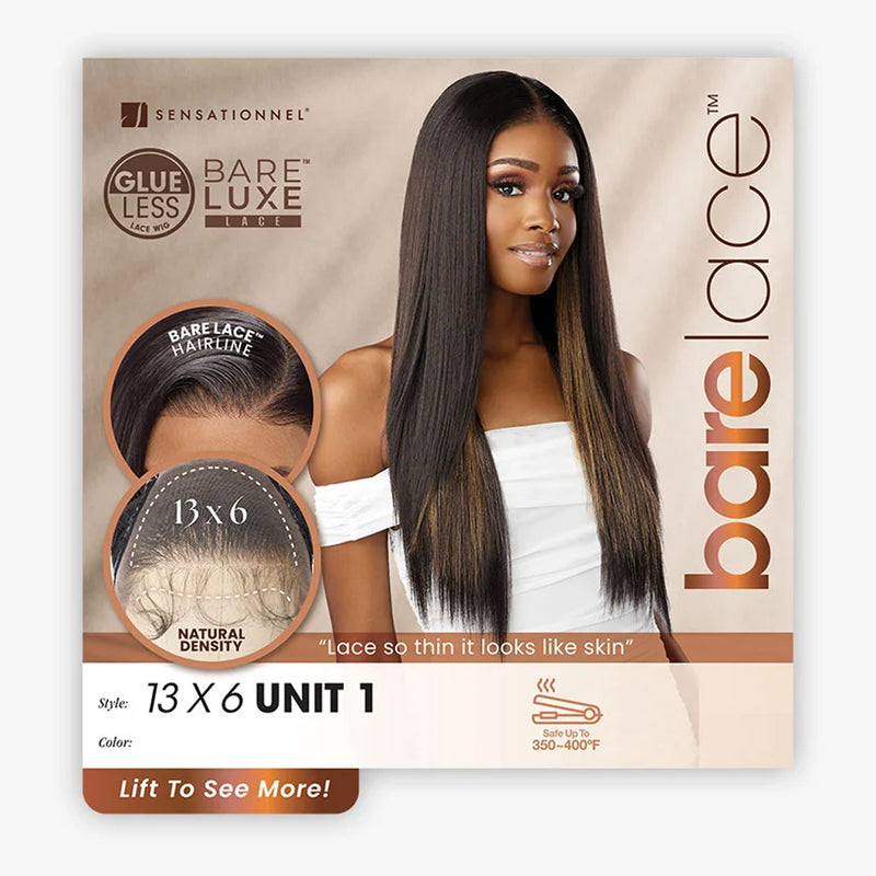 Sensationnel Bare Luxe Lace Glueless Lace Wig - 13x6 Unit 1