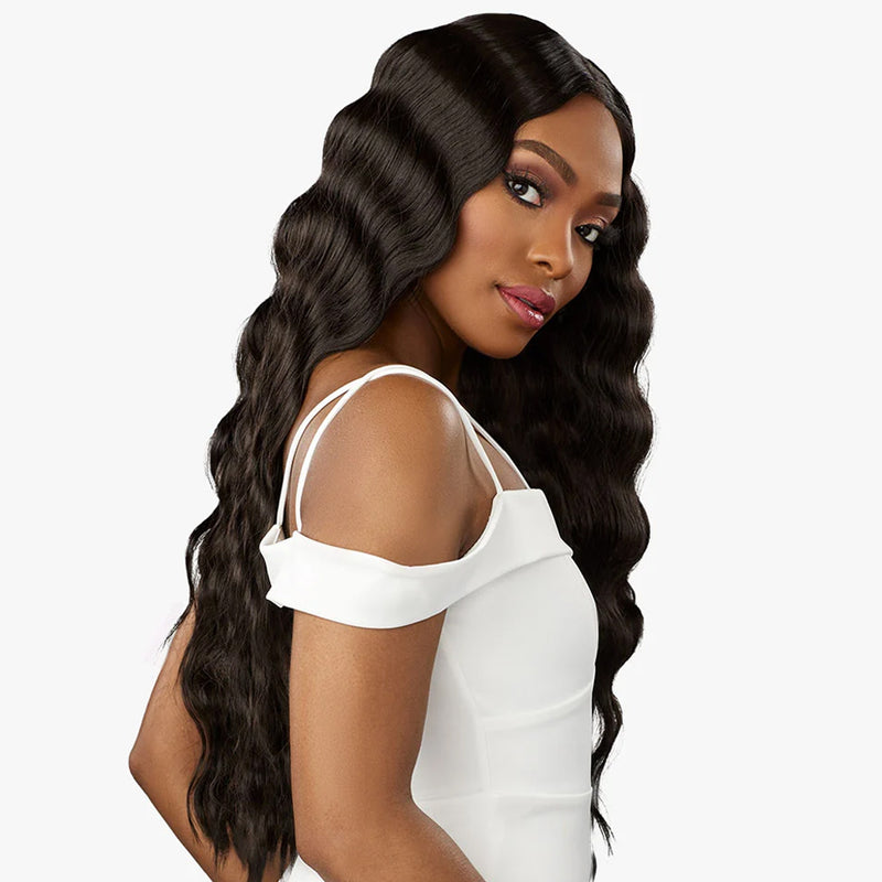 Sensationnel Human Hair Blend Butta Hd Lace Front Wig - Loose Crimp 28