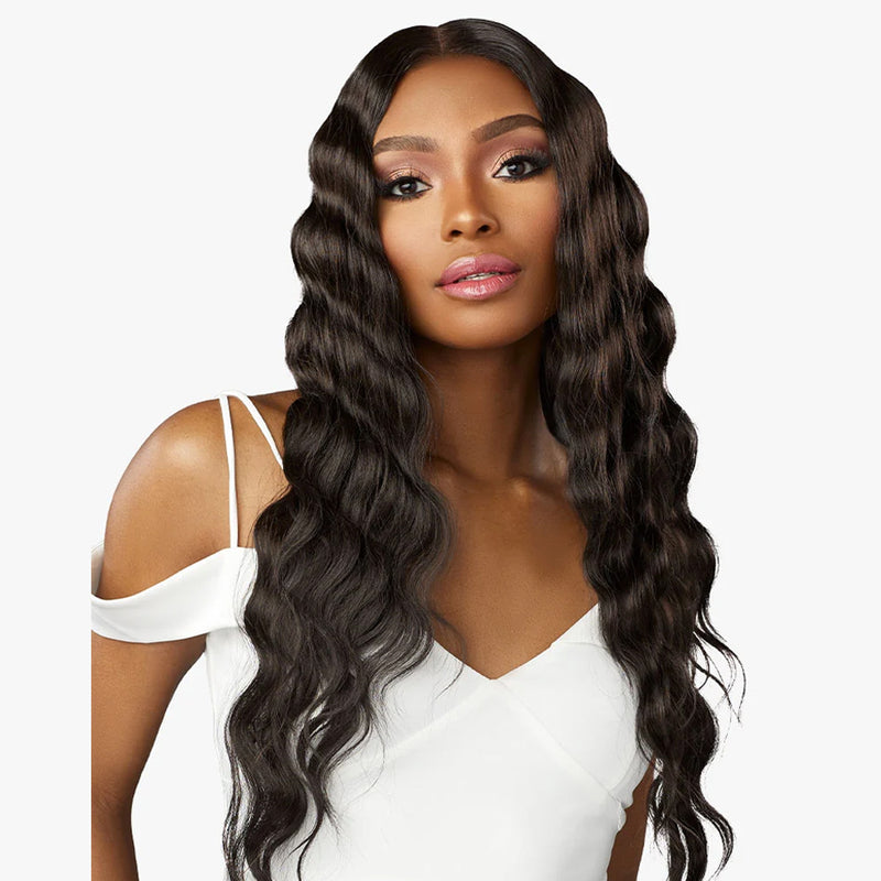 Sensationnel Human Hair Blend Butta Hd Lace Front Wig - Loose Crimp 28