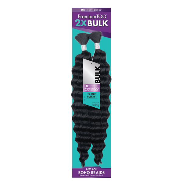 Sensationnel Premium Too Human Hair & Fiber Blend - 2x Deep Bulk 18