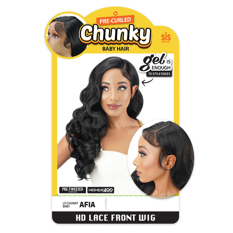 Zury Sis Chunky Synthetic Hair Hd Lace Front Wig - Afia