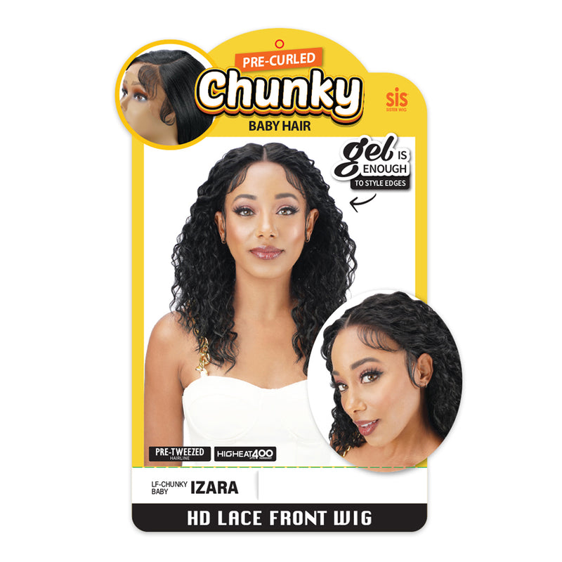 Zury Sis Chunky Synthetic Hair Hd Lace Front Wig - Izara
