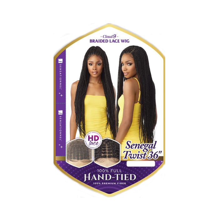 Sensationnel Cloud9 Hd Full Hand-tied Braided Lace Wig - Senegal Twist 36"