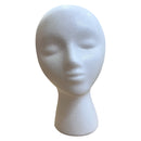 Styrofoam Foam Mannequin Wig Head Display Hat Cap Wig Holder White Foam Head
