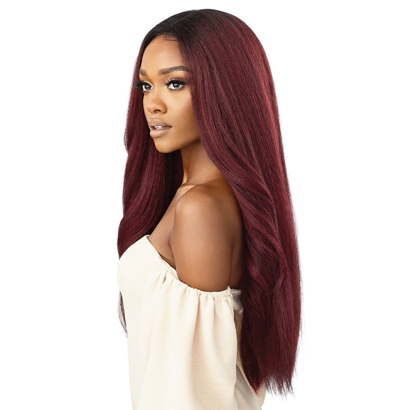 Outre 100% Human Hair Blend 13x6 Hd Lace Frontal Wig 360 Lace - Sunniva
