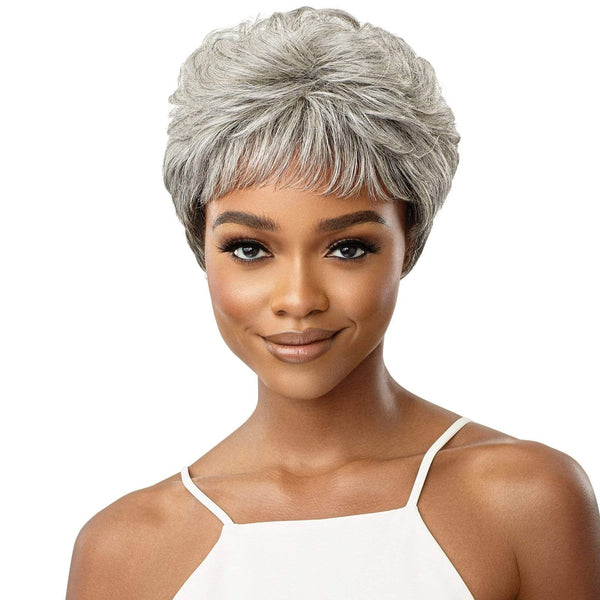 Outre Fab N Fly Gray Glamour Unprocessed Human Hair Full Wig - Theodora