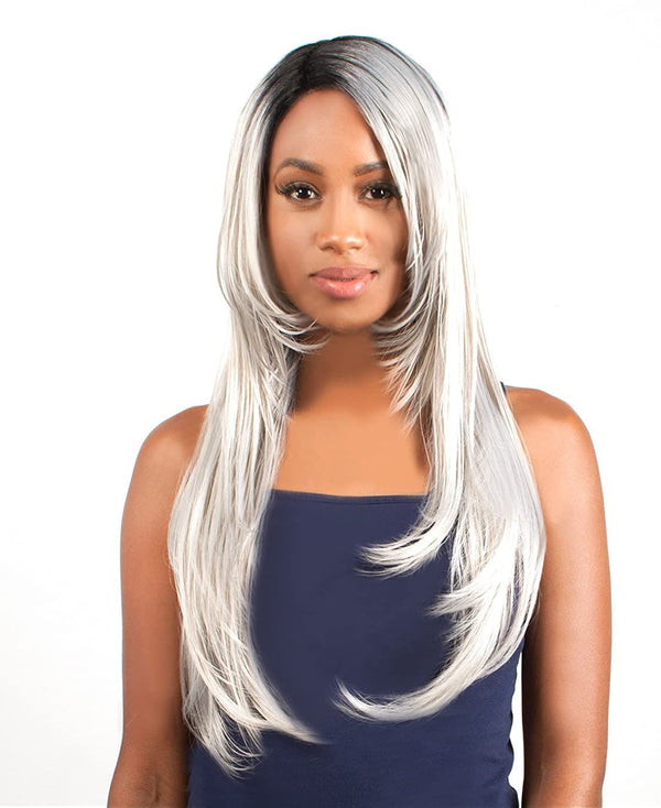 Lh Bora - The Wig Brazilian Human Hair Blend Invisible Part Lace Front Wig